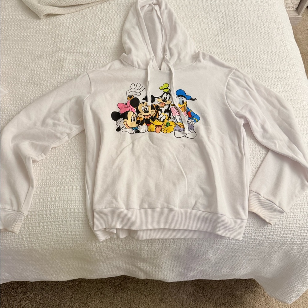 Disney White Hoodie with Colorful Design